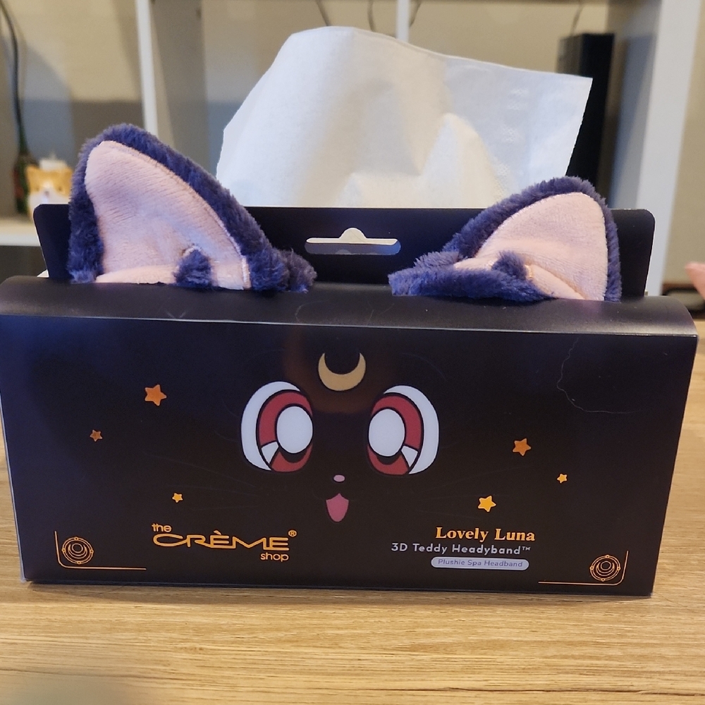 The Crème Shop Lovely Sailor Moon Luna 3D Teddy Headband - Purple and Pink